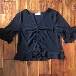 Elodie Cropped + Ruffle Top